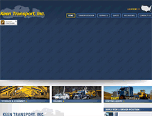 Tablet Screenshot of keentransport.com